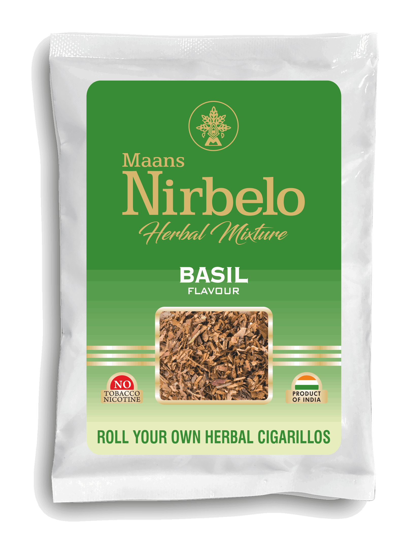 Nirbelo Herbal Raw Mixture Basil Flavor 100 Tobacco Free Nicotine F