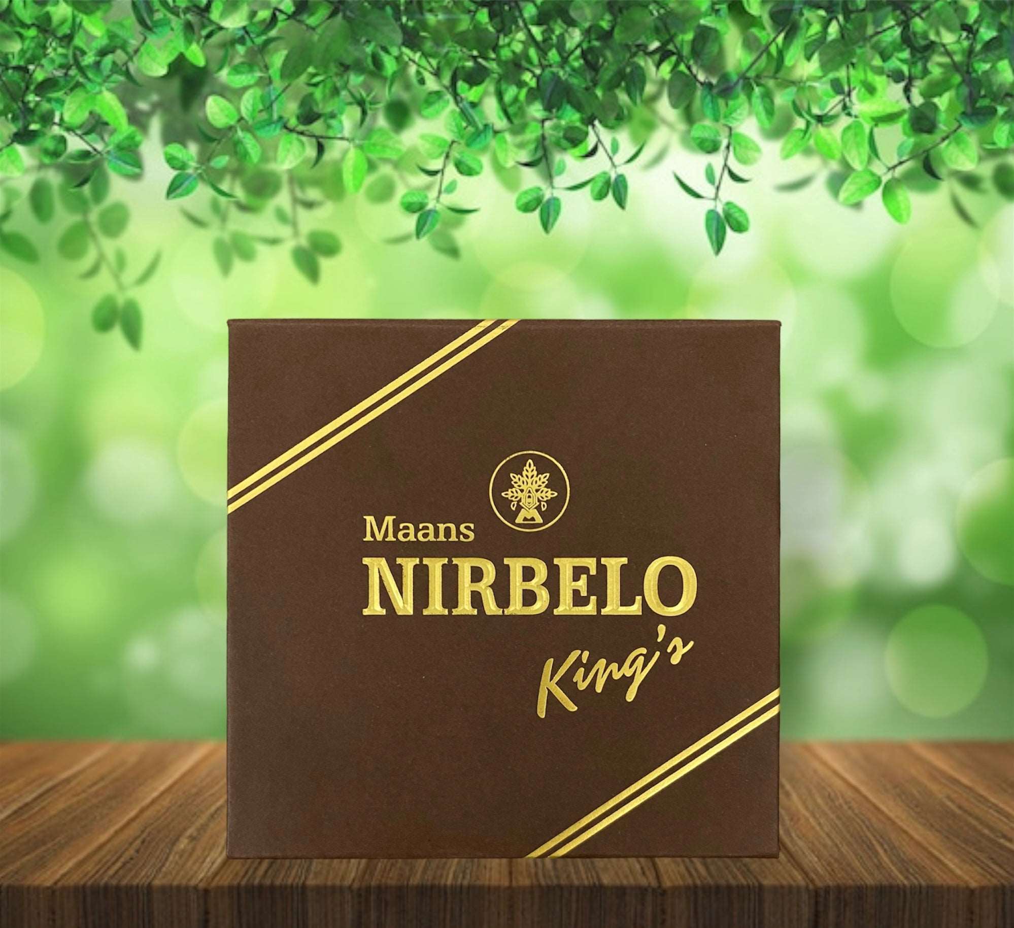 Nirbelo King's Herbal Mini Cigar with Corn Husk Filter & 95mm Long - Made from 100% Natural Organic Ingredients