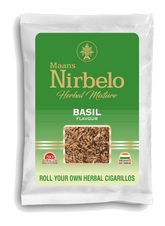 Nirbelo Herbal Raw Mixture Basil Flavor 100% Tobacco Free & Nicotine Free Natural Organic Ingredients for Quit Smoking & Nature's Alternative to Tobacco